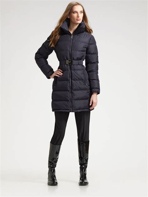 prada coats 2014|Prada women's down coat.